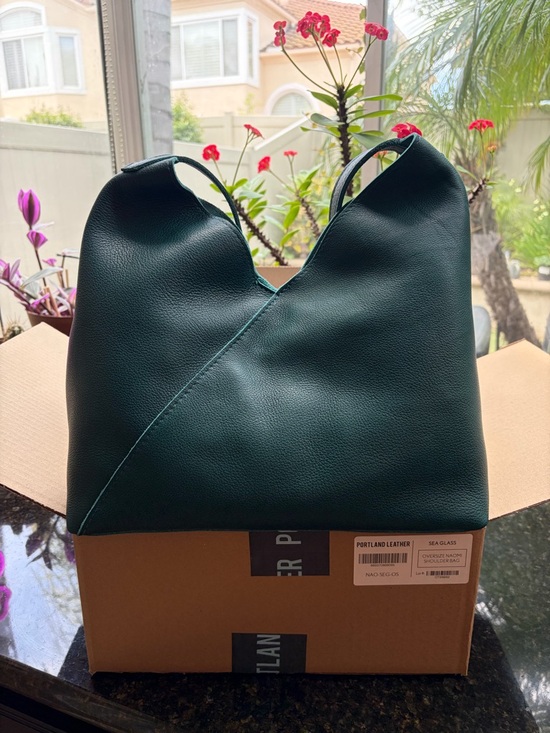 Portland Leather Handbags - Portland Leather Sea Glass Oversized Naomi